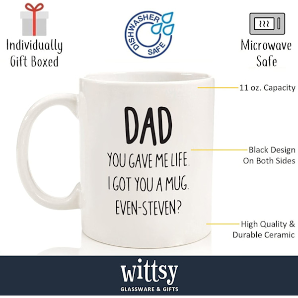 Pappa, jag köpte en mugg till dig - Rolig kaffemugg - Unika fars dag-presenter till pappa - Bäst