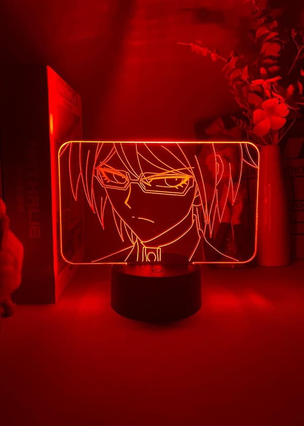 Anime LED Natlampe Togami Byakuya Figur 3D Bordlampe