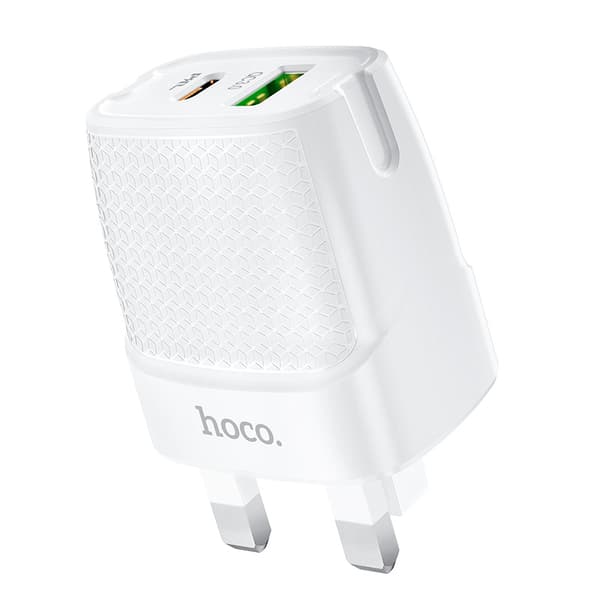 hoco. C85B Yilang dual-port PD20W+QC3.0 lader egnet for