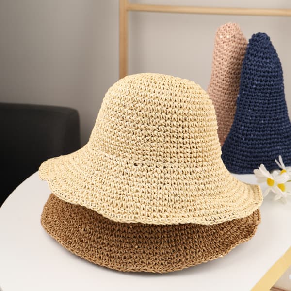 Slaprende Solhat med Bred Skygge, Foldbar og Pakkbar til Sommerstrand