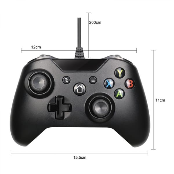 Kablet controller til Xbox One, USB-controller, Xbox One, Xbo Black 2