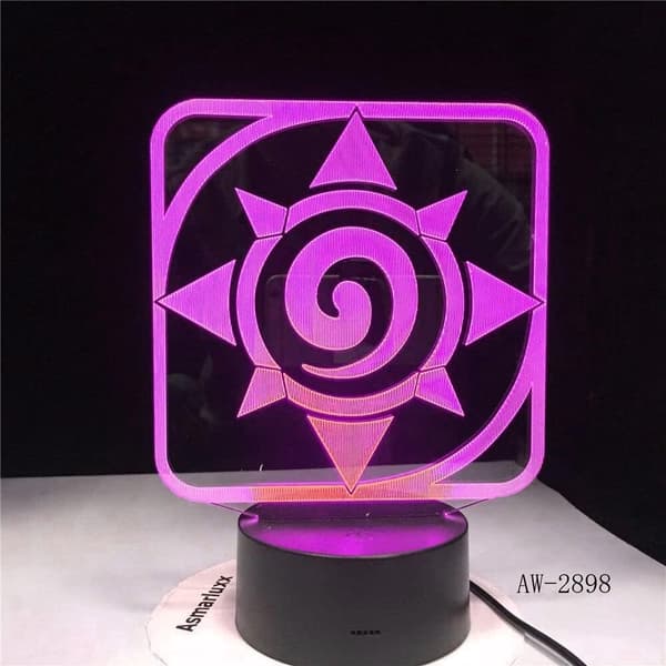 Naruto Kakashi Uchiha Sasuke 3D Illusion Natlampe Sm