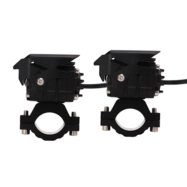Motorsykkel LED-spotlight med dobbeltlinser, to farger, 12‑20V, universell for pickupbiler, biler, SUV-er, ATV-er