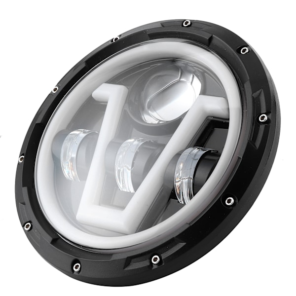 7 tommers runde LED-frontlykter Hvit Gult Lys IP67 Vanntett Passer for Jeep Wrangler JK 07-18