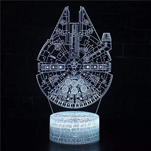 Star Wars Lampe Nattlys 3D Illusjonslampe Skrivebord for Stue