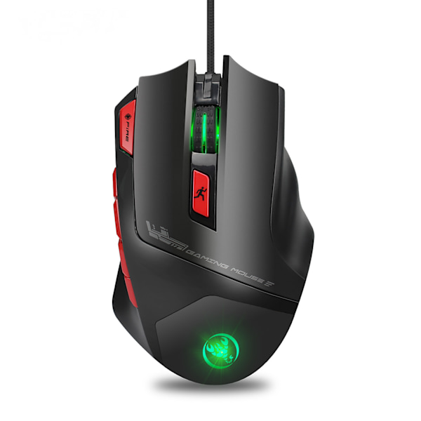 S800 makrodefinisjon gamingmus, 9 programmerbare knapper