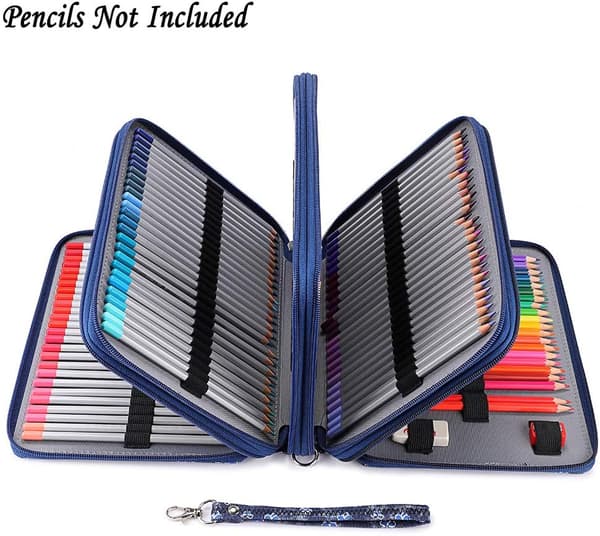 Farveblyantetui - 200 rum blyantholder pen taske stor C D