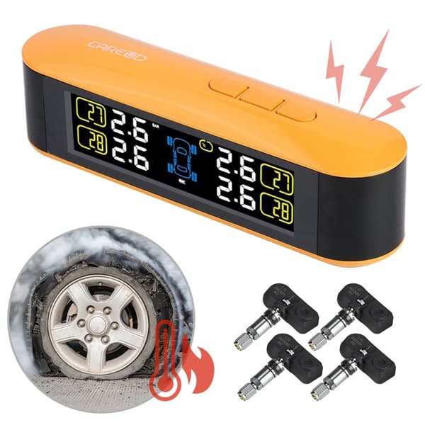 Dæktryksovervågningssystem med 4 indbyggede sensorer