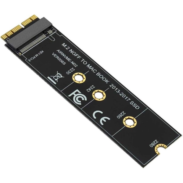 M.2 NVME SSD Convert Adapter Card til Upgrade MacBook Air ( 2013-2017 ),3 stk.