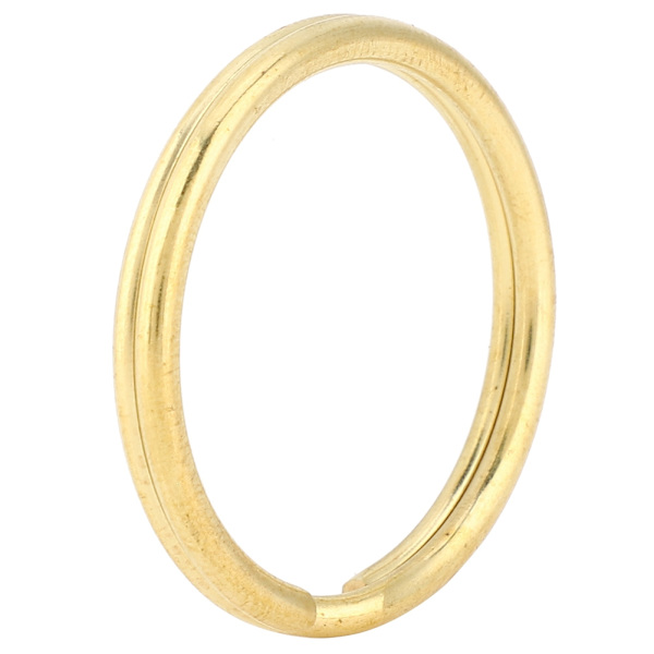 10 stk. Messing Nøglering Guld Taske Krog Forbindelse Nøglering DIY Læder Håndværk Hardware Tilbehør 35mm