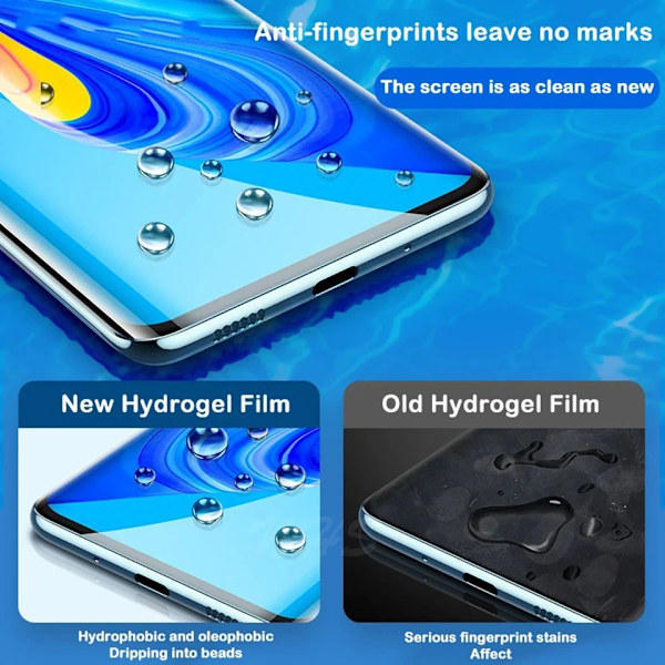 2 st Full Cover skärmskydd för Realme GT 2 skärmskydd Hydrogel