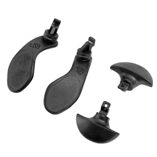 4 stk. til PS5 bagknapper Professionelle holdbare metal bagknapper til PS5 reservedele sort