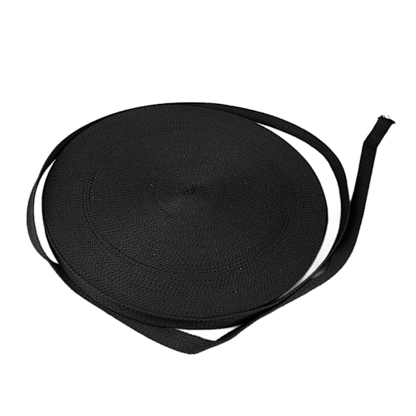 Vävband 50 meter 1 tum bred 0,08 tum tjock ren färg elastisk medeltung vävband för hantverk DIY reparation svart 1 tum bred 0,08 tum tjock