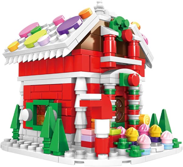 Hus juleklodser (322 STK) - Penneholder, Lego-kompatible gaver til børn 6-10 år