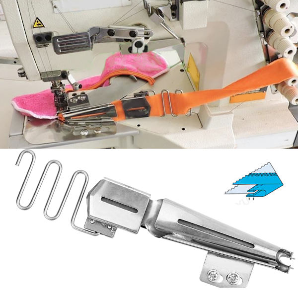 Bindande Hemmer Metall Justerbar Enkelvikningsmapp Special Sy Maskin TillbehörOutlet 1-3/8 Inlopp 3-1/8