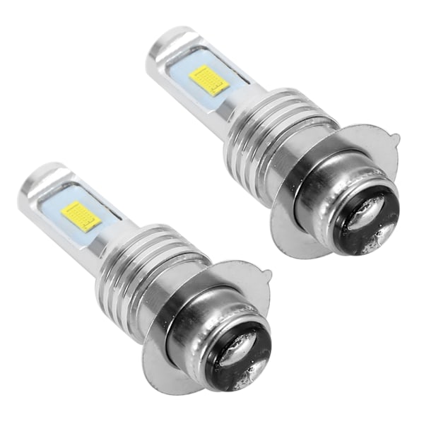 2 st 80W 6000K Vita LED-lampor för bil H6/P15D Dimljus med Dekoder