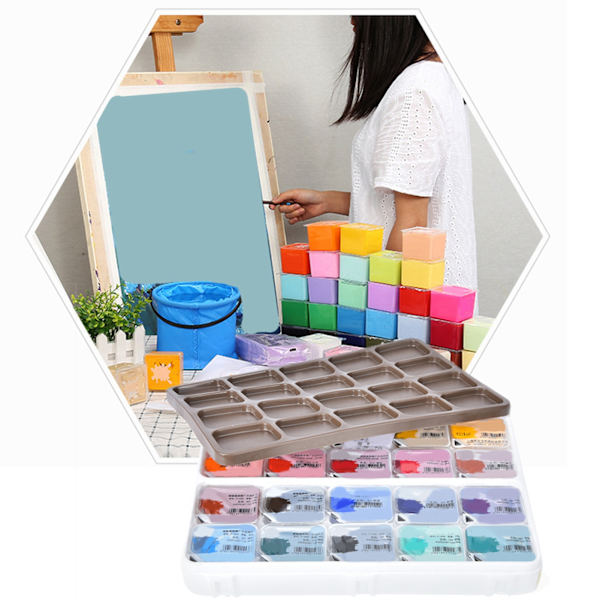 20 farver akvarel gouache pigment koncentreret maling tilbehør til kunststuderende 30ml