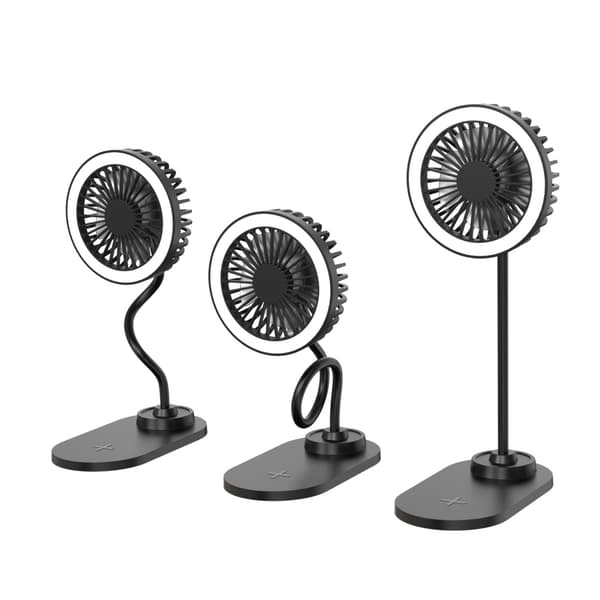 Trådløs opladningsventilator Trådløs opladningsventilator Fyldlys