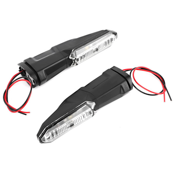 2 st 12V LED Blinkers Amber Färg Passar Kawasaki Z250 Z800 Z900 Z900RS Z1000 Transparent Lins