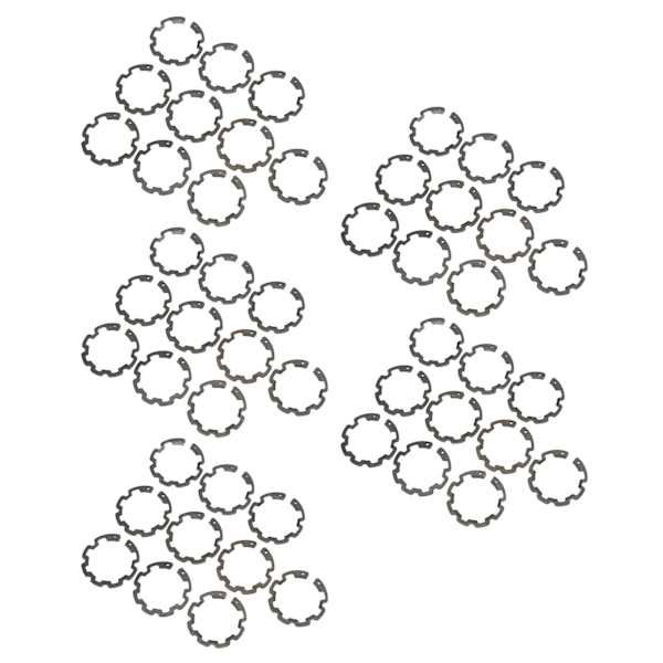 50 st Snap-låsringar Set Tjocklek 1,5 mm Yttermått 37,43 mm Inre diameter 26,69 mm för B5 AC-kompressorkopplingsaxel