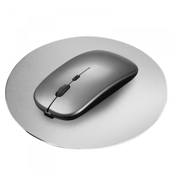 Uppladdningsbar trådlös mus, smal tyst Bluetooth-mus 2.4
