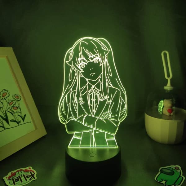 3D Natlampe Illusion Japansk Anime Indretning LED Kakegurui A