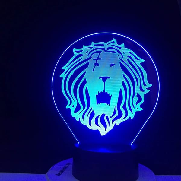 Anime Lampe Illusionslys LED Natlampe Lampe Escanor Seven