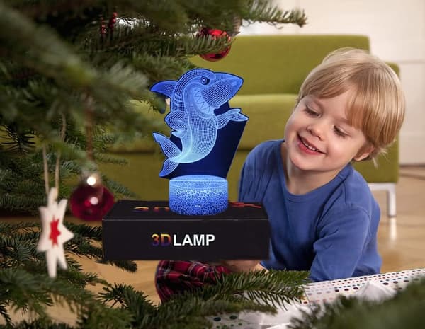 Hai-nattelys Gave til Barn, Hai Bordlampe, Bursdag Jul Gave til Jenter Gutter