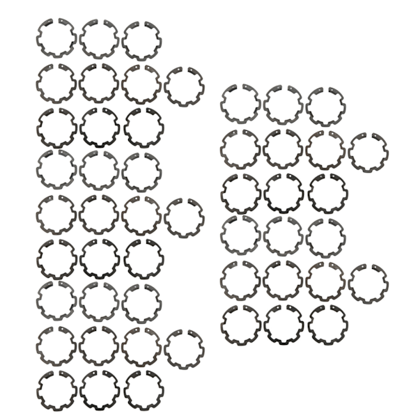 50 st Snap-låsringar Set Tjocklek 1,5 mm Yttermått 37,43 mm Inre diameter 26,69 mm för B5 AC-kompressorkopplingsaxel