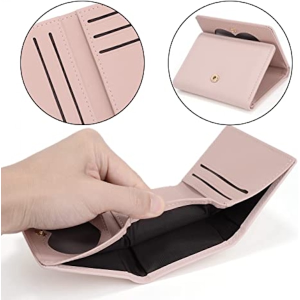 AVEKI Kawaii Pung til Piger Sød Gris Damepung Kort Seddelholder Organizer, Griserosa