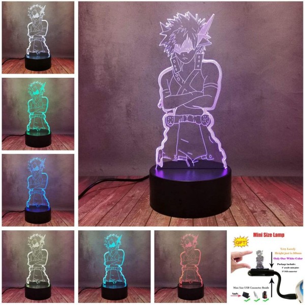 Cartoon Anime Födelsedagspresent Lampa Snygg Bakugou Katsuki Han