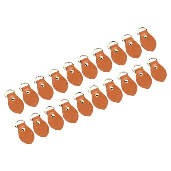 20 set läder D-ringar för handväska Äkta läder D-ringar Handväsktillverkningstillbehör för läder Crossbody-väska Hantverk Claybank