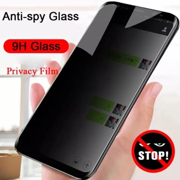 4 st Anti-spion Glass Sekretesskydd för Xiaomi Redmi Note 9 Pro