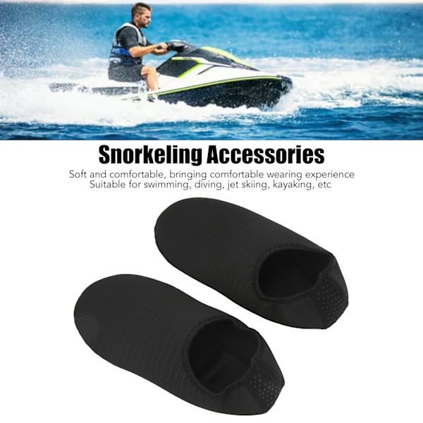 Snorkling sokker elastisk fiber strand sokker undervannsdykking tilbehør for surfing svømming XL