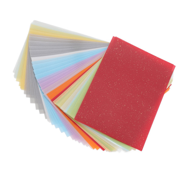 50 st färgat svavelsyrapapper 15x10cm rent papper hög styrka gummistämpelöverföringspapper för tryckning