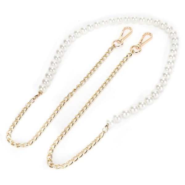 Imitation Pearl Bead Handle Bag Chain Strap Replacement för Handbag Purse Wallet Crafts Making