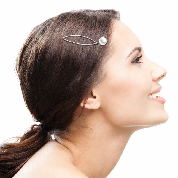 10 kpl Bobby Pin -hiusneula Geometriset metalliset hiuspidikkeet Naisten hiustenmuotoiluneulat Silver