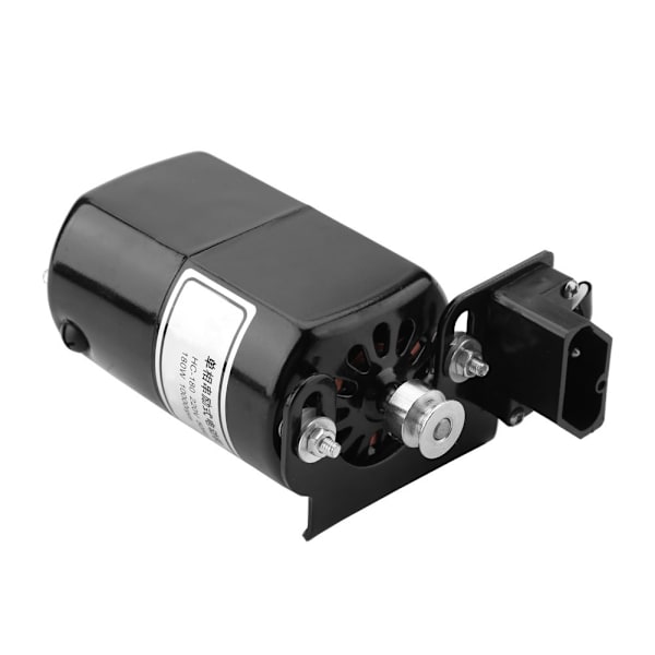 Gammal symaskinsfotkontrollpedalmotor kolborstremset   CW