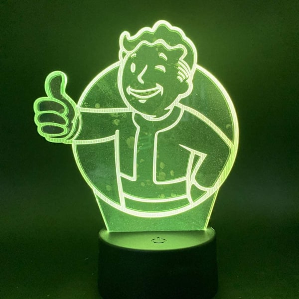 3D nattlampa pojkar flickor leksaksspel Fallout Shelter Color Cha