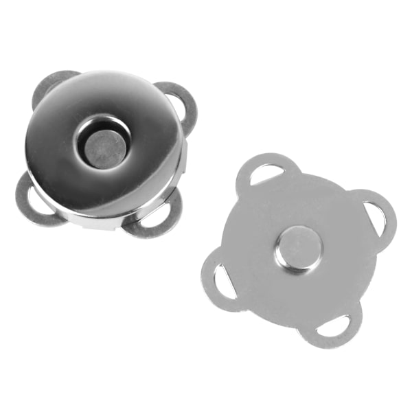 10 stk./sæt Metal Magnet Spænde Snap Fasteners Knapper DIY Tøj Taske Tilbehør (Klar Hvid)