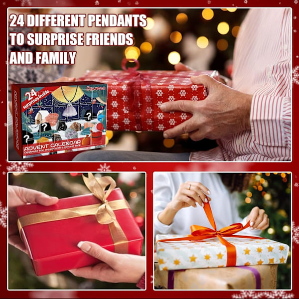 Adventskalender, Julkalender 24 Dagar Presentask med 24 Ädelstenar, Mineraler & Fossil för Pojkar Flickor Barn Tonåringar Jul Nedräkningskalender