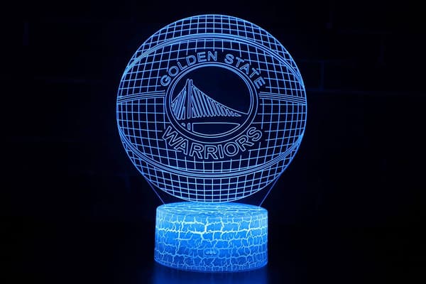 LED Warriors Team 3D Optisk Illusion 7 Farver Natlampe m