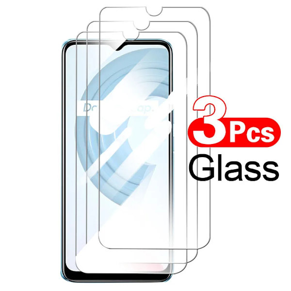 3 st härdat glas för Realme C11 2020 skyddsglas skärmskydd