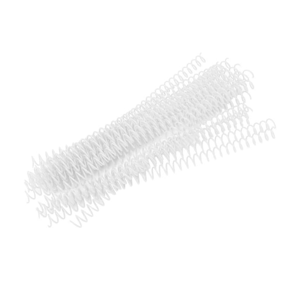 20 st 30 hål Lösblads plastbindningsring Spiralfjädrar för A4-papper 11 mm vit