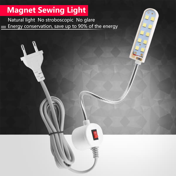 10Beads SMD  LED-ompelukone lamppu LED-magneetti ompelukone valo 6W