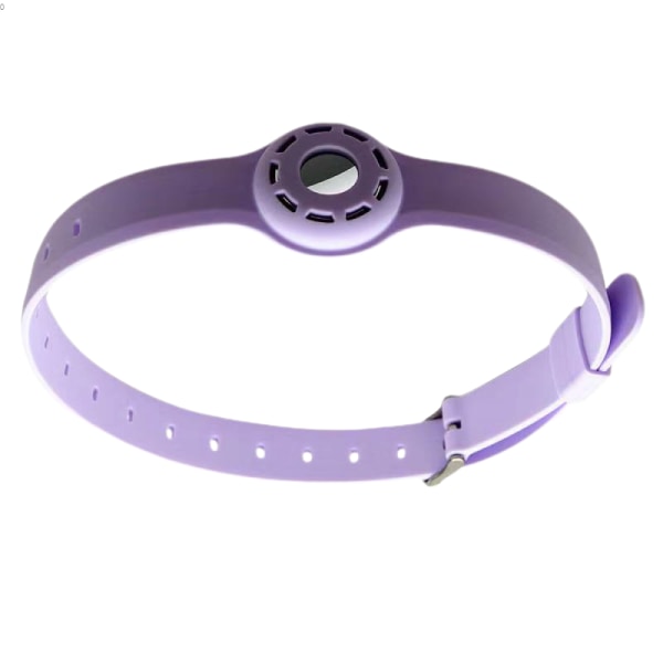 Hundhalsbandshållare AirTag katthalsband med 1 cover Purple