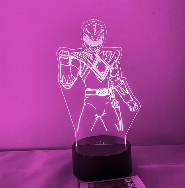Power Rangers 3D LED Natlampe