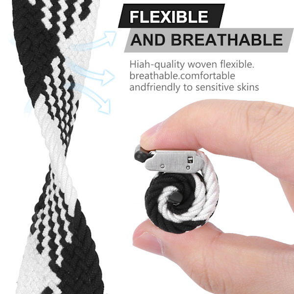 Flettet Solo Loop-reimer for Apple Watch-reim 42/44/45 mm Elastisk nylon elastisk sportsarmbånd for iWatch Series 8 SE 7 6 5 4 3 2 1