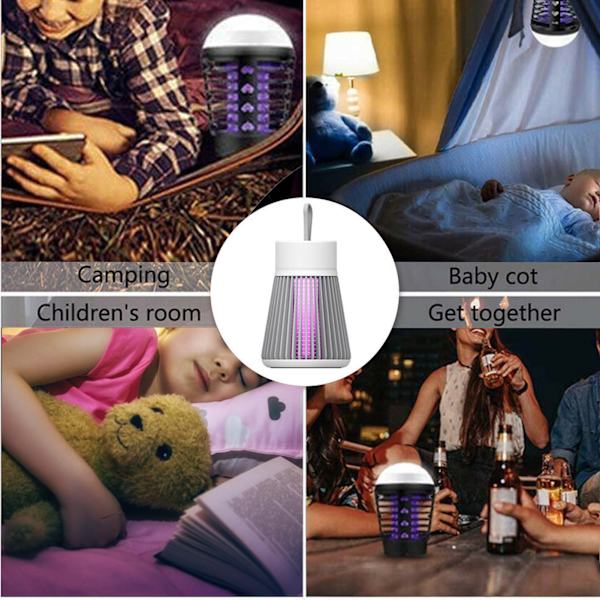 USB elektrisk myggjagerlampe, oppladbar insektfelle, mygglys