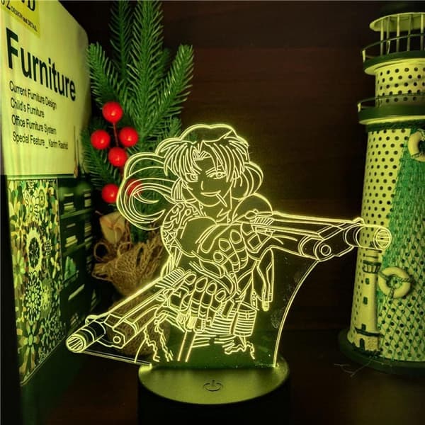 Hunter X Hunter 3D Illusion Natlampe Smart Touch, Ideel Gave til Hjemindretning Børn